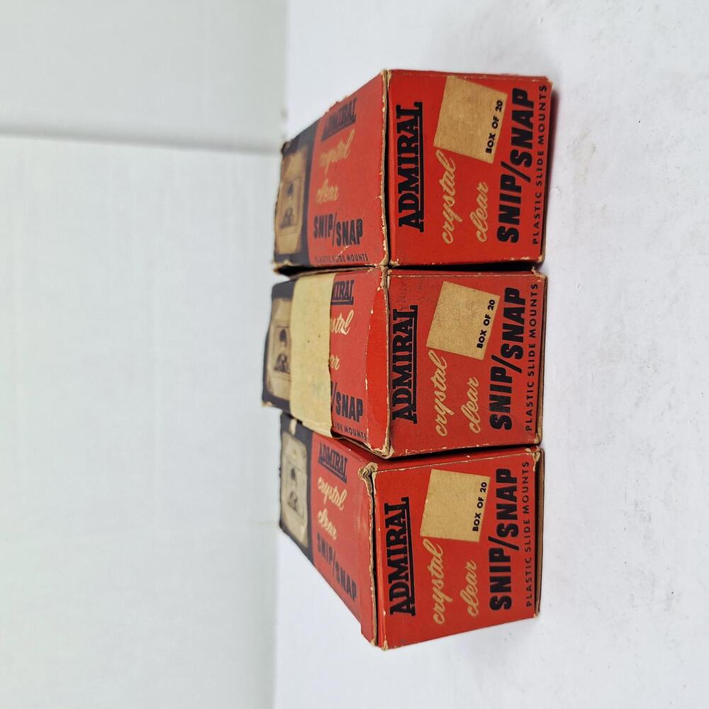 Admiral Crystal Clear‎ Snip/SnapPlastic Slide Mounts 3pk